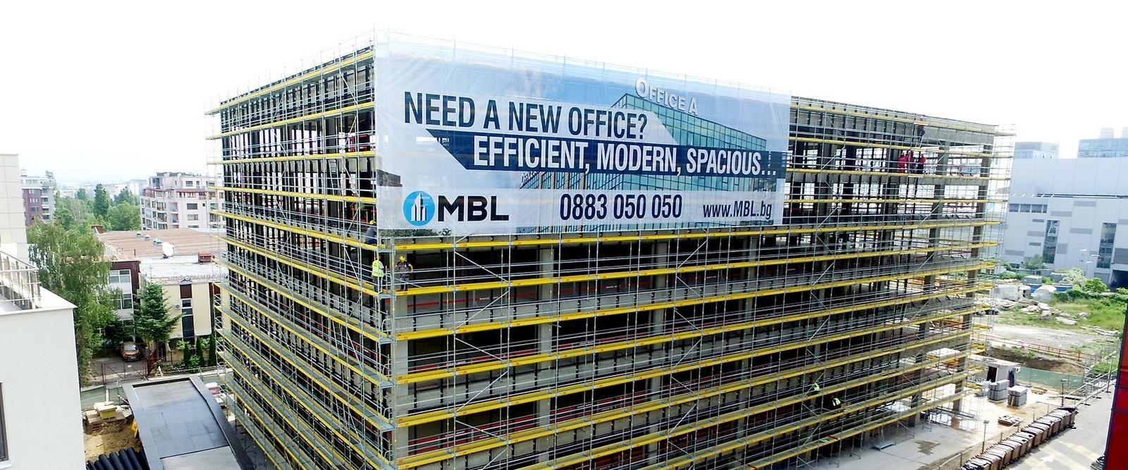 The facade scaffolding of Office A was named Project of the Month by Peri Bulgaria