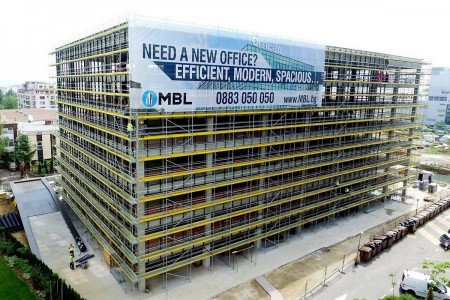 The facade scaffolding of Office A was named Project of the Month by Peri Bulgaria